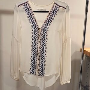 Veronica Beard Dream Embroidered Silk Women's Blouse